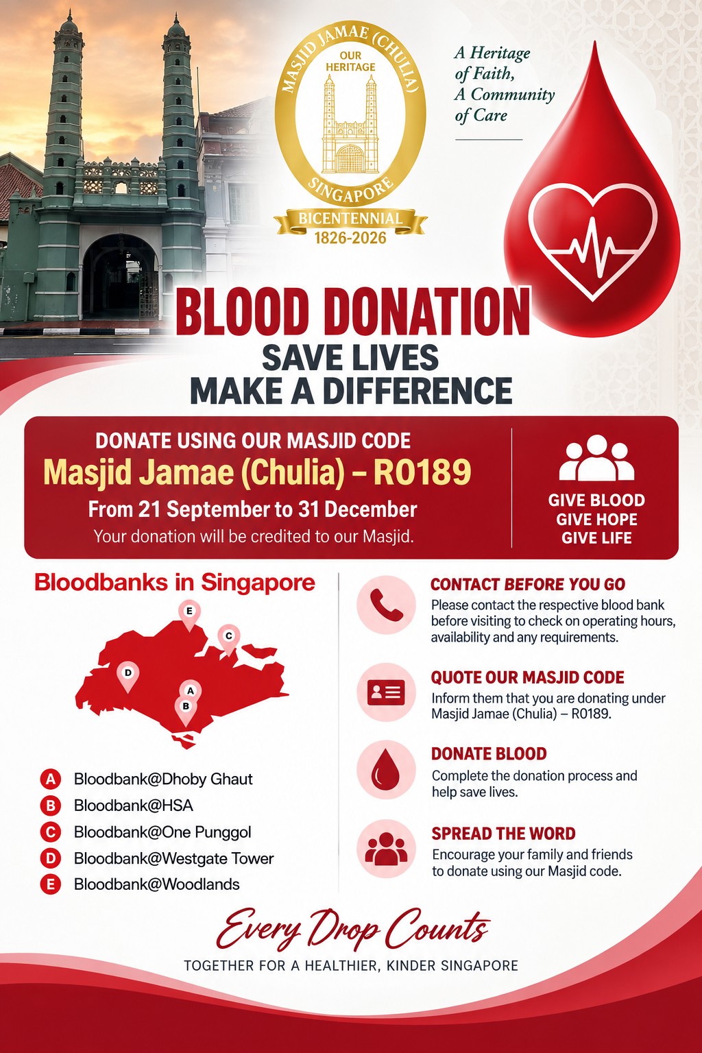 Latest Masjid Jamae programme